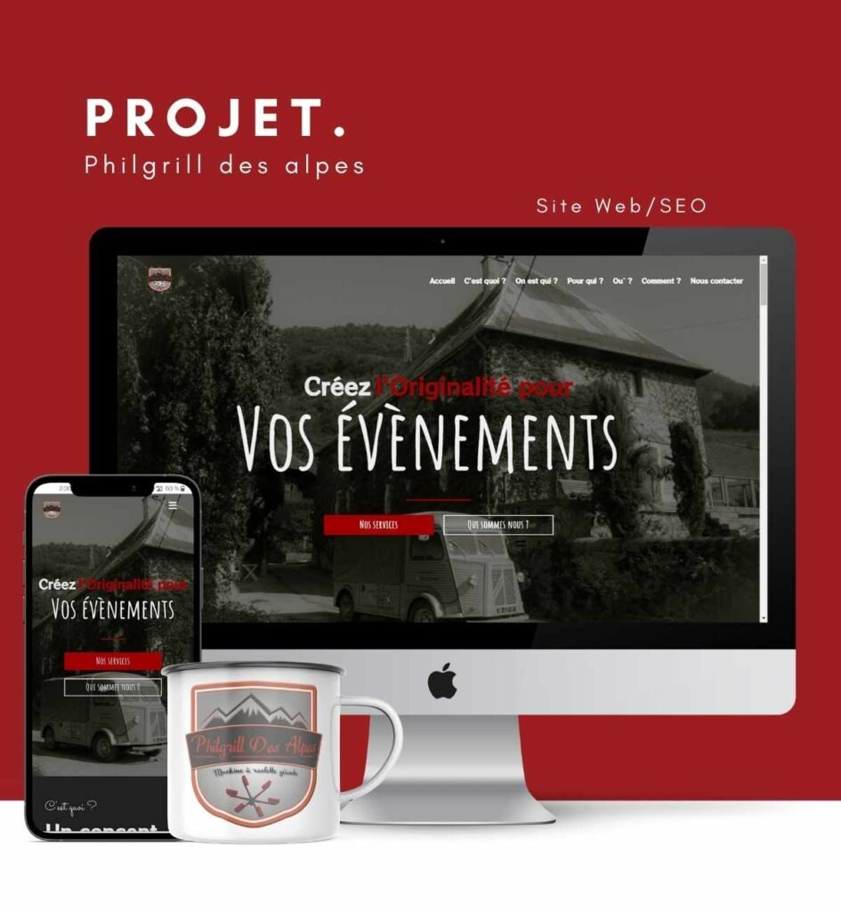 Portfolio Arve webdesign Philgrill des Alpes