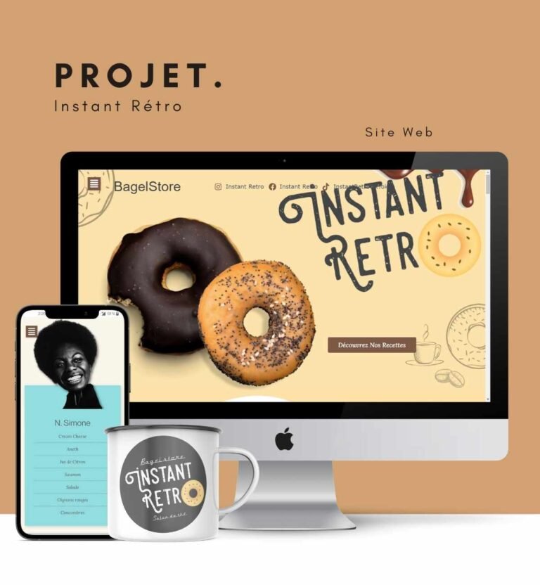 Portfolio Arve webdesign Instant Rétro