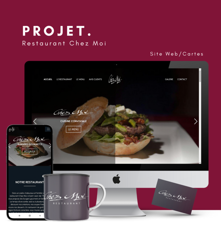 Portfolio Arve webdesign Restaurant chez moi